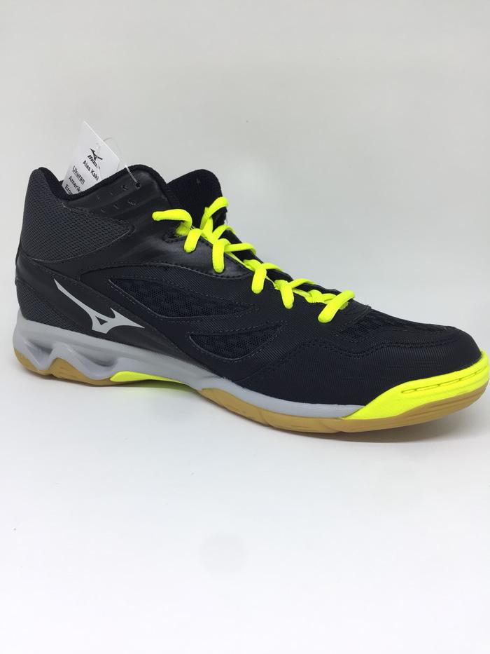 Sepatu volley mizuno original Thunderblade mid black-stabilo new 2018 / Fashion Pria / Sepatu Olahraga / Sepatu Olahraga/ sepatu Jalan Pria / Sepatu Santai / sepatu Running / Sepatu Pria