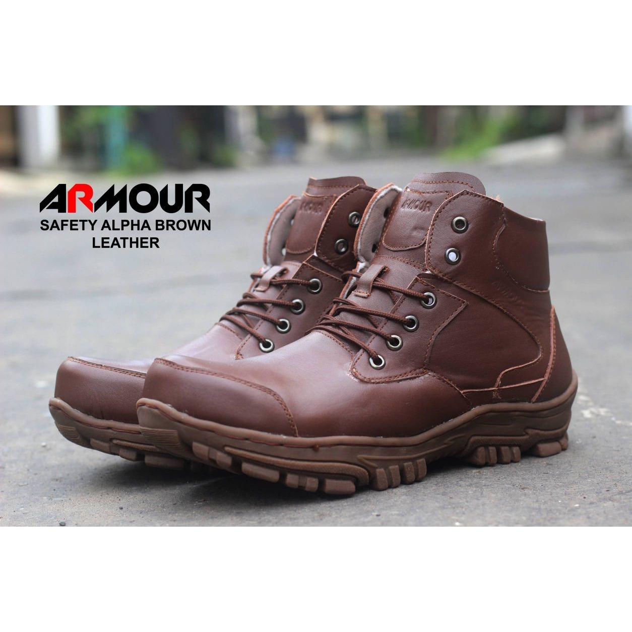 Sepatu safety shoes PDL TNI tentara low boots pendek tactical Casual Boots Kickers Seller Sepatu Keren Pria satpam kulit asli polisi sepatu boots touring motor armour