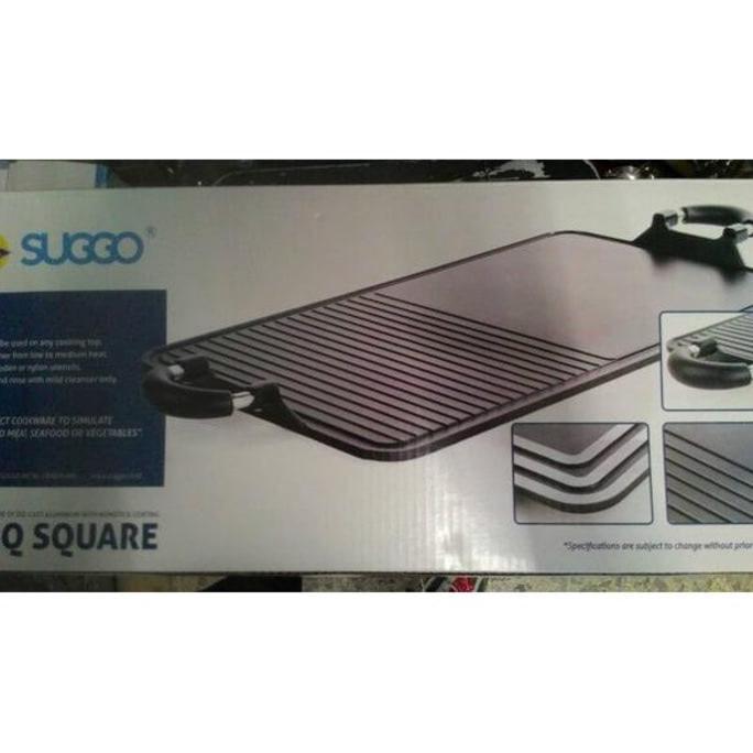 ALAT PANGGANG SEHAT SUGO GRILL PAN BBQ SQUARE GRIL TEFLON ANTI LENGKET PERALATAN MASAK