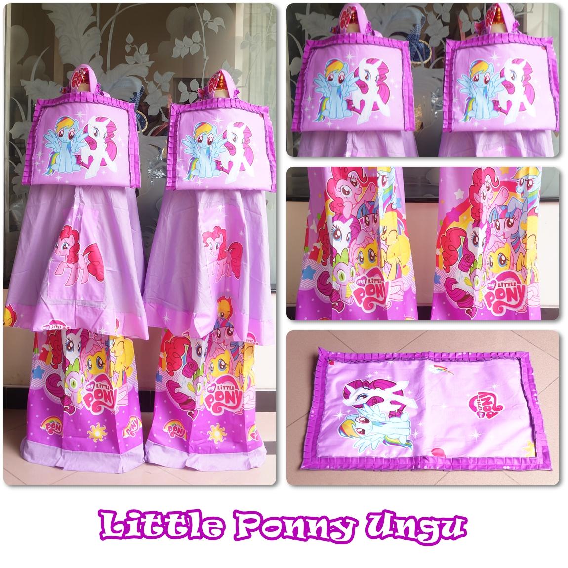 TERLARIS!!! MUKENA ANAK LITTLE PONNY UNGU SIZE XS mukena mewah / mukena dewasa / mukena tatuis / mukena anak / mukena bali / mukena katun jepang