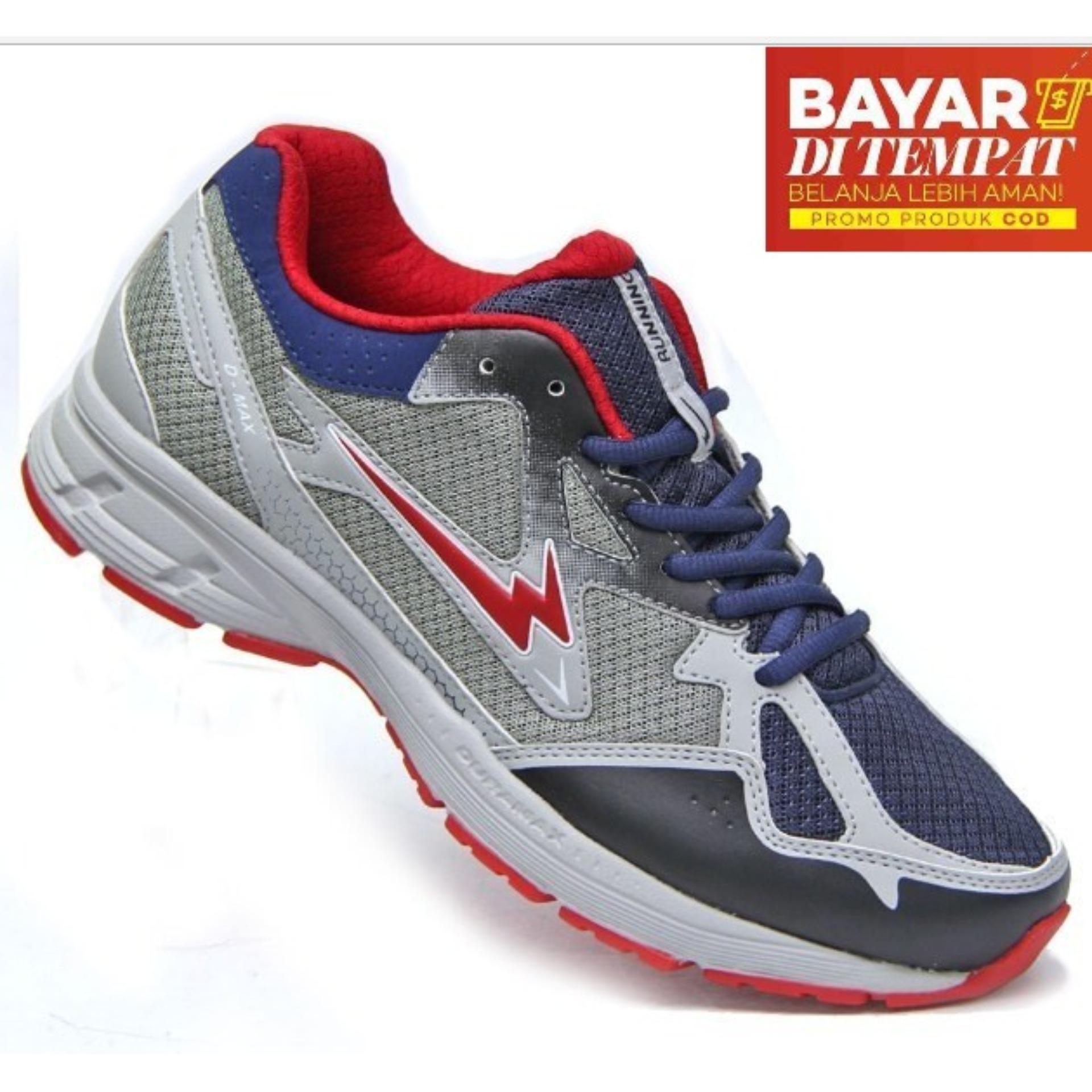 Eagle Neutron Sepatu Lari - Navy/Grey/Red