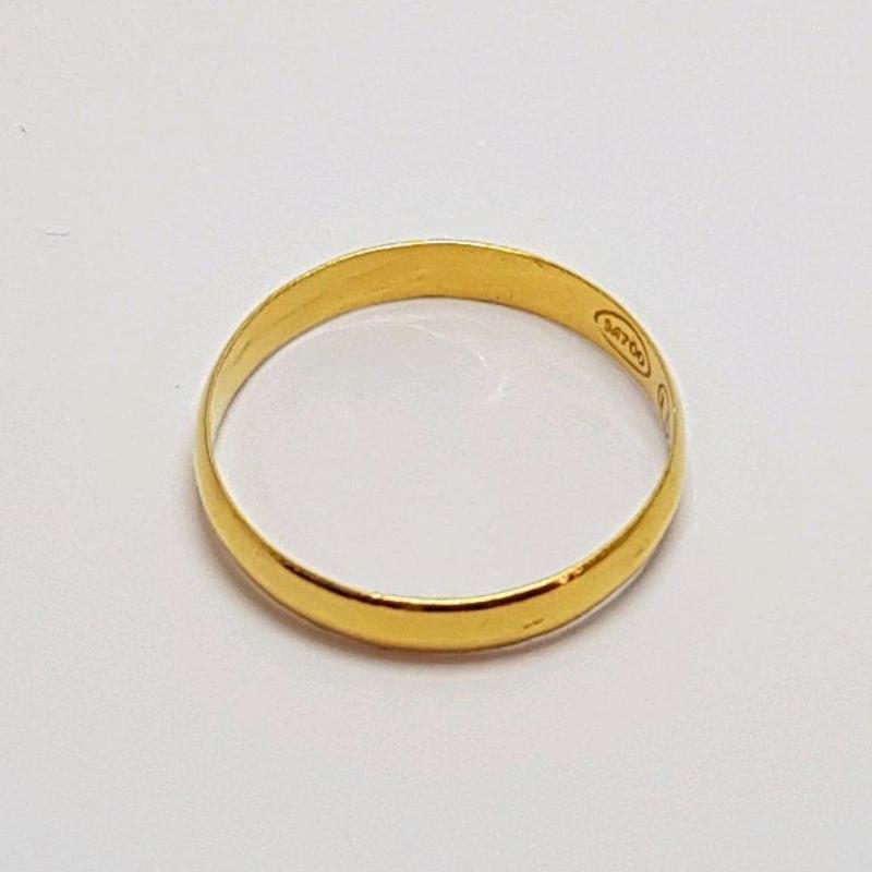 Size 11 Cincin Emas Asli Kadar 700 Cincin Polos