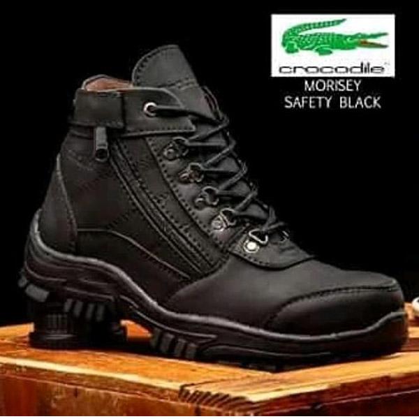 Sepatu pria crocodile bike morrisey sepatu tactical shoes sepatu army sepatu safety crocodile sepatu crocodile hitam sepatu gunung