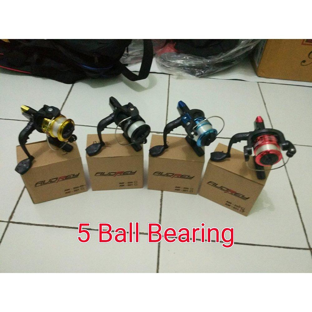Paling Murah Set Pancing Alat Pancing Reel Audrey 5 ball Bearing # Fishing Erik fishingerik