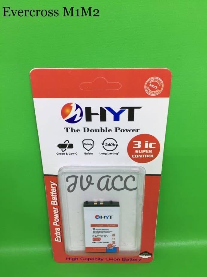 BATTERY BATERAI BATRE HYT DOUBLE POWER EVERCROSS M1 / M2 MODEL KOREK DOUBLE IC PROTECTION