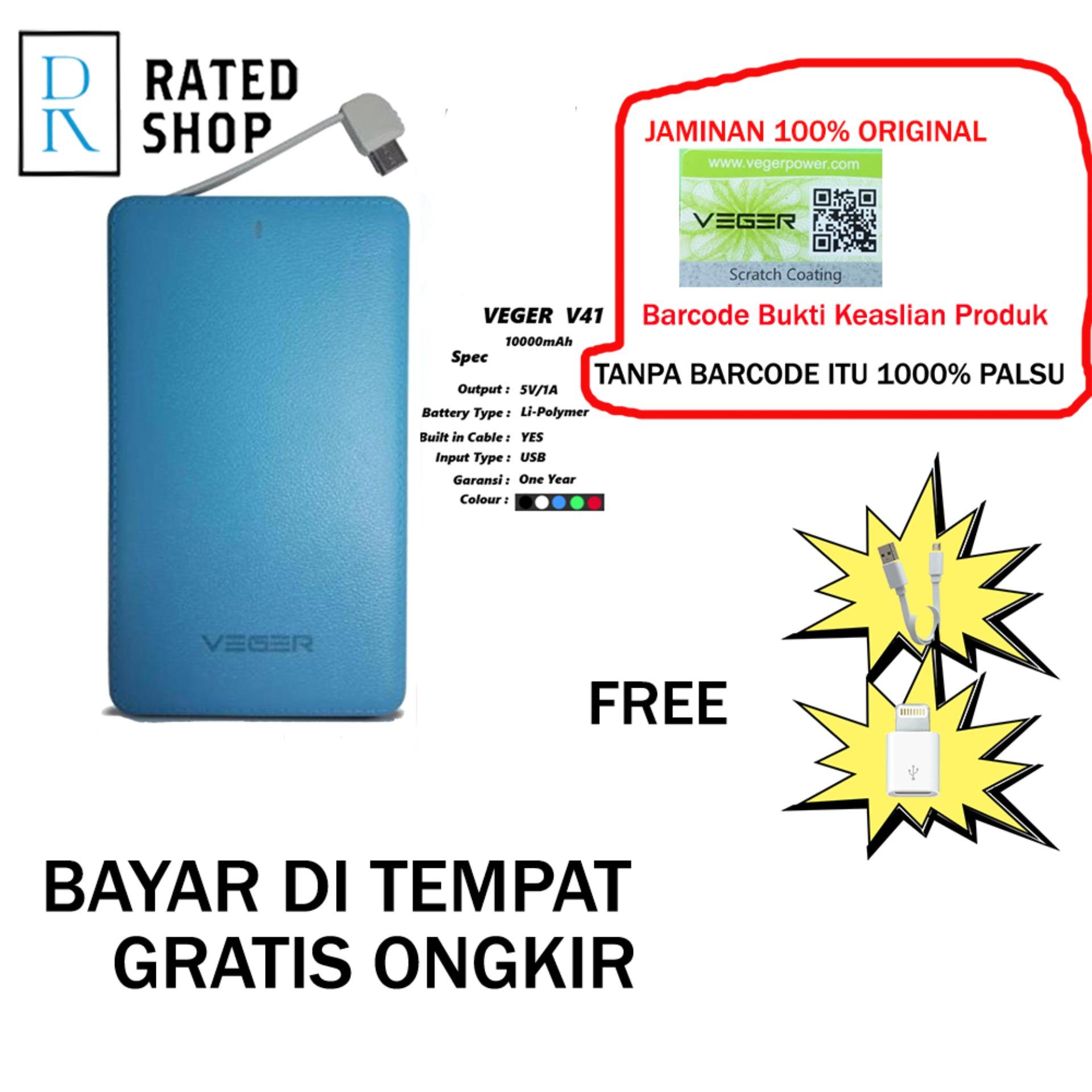 Veger V41 Power Bank Slim 10000mah