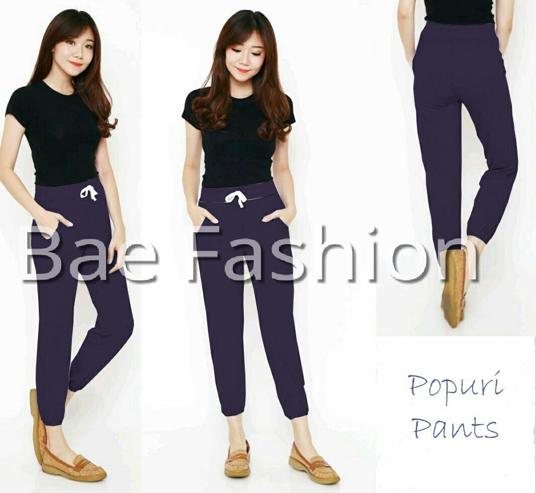 Bae.Fashion Celana Joger wanita / Celana Legging wanita / POPURI PANTS /Celana kerja wanita / Celana navy / Celana kerja wanita /Celana marun