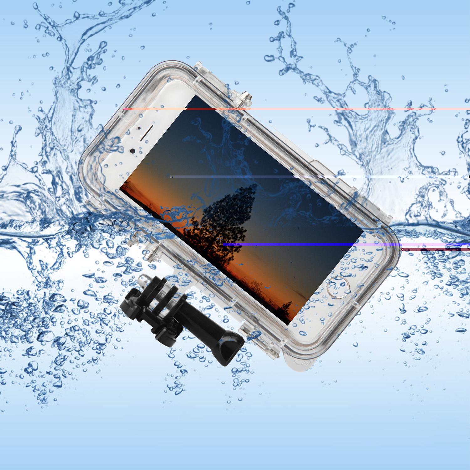 Olahraga Outdoor Tahan Air Casing Ponsel Cover untuk iPhone 6 6 S 4.7 Inch Aksesori GoPro dengan 170 Derajat Sudut Lebar Lensa Kamera