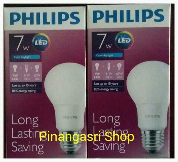 Promo Lampu LED Philips 7 watt Bohlam 7w / Philip Putih 7 w Bulb LED 7watt original
