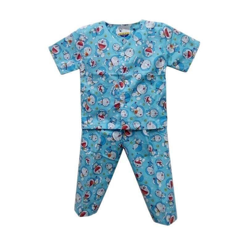 Baju Tidur Anak (Piyama) Motif Doraemon Untuk umur 4-7 Tahun