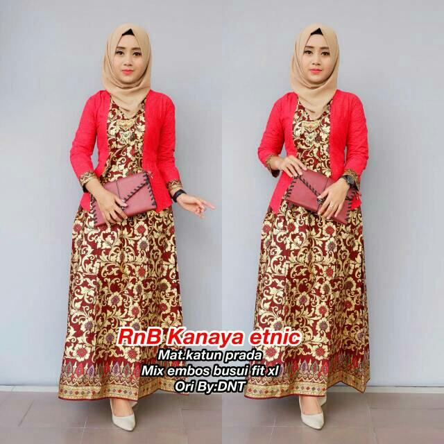 Batik kondangan / Batik moderen / Gamis/ Dress/ Pakaian wanita/ Batik sarimbit Baju batik / Baju setelan / Batik wanita Kanaya Etnic