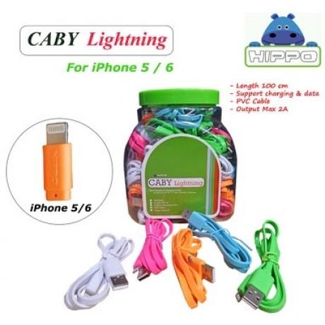 Hippo Caby Kabel Data Ligtning for Iphone 5 6 7 8 X