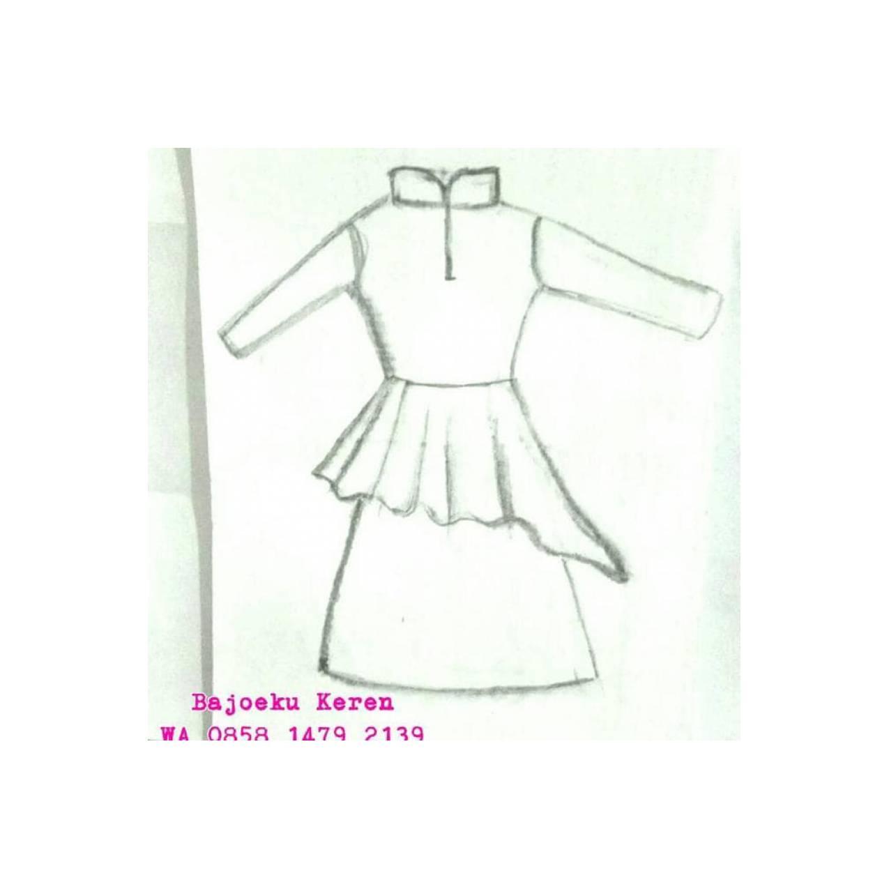 Dijual Po Gamis Baju Muslim Kebaya Dress Blouse. Terima Jahit Free