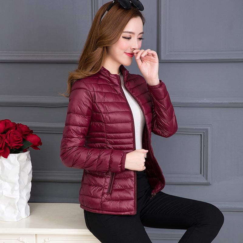 Pakaian Katun Anti Musim Jaket Katun Bulu Angsa Musim Semi dan Musim Gugur Perempuan