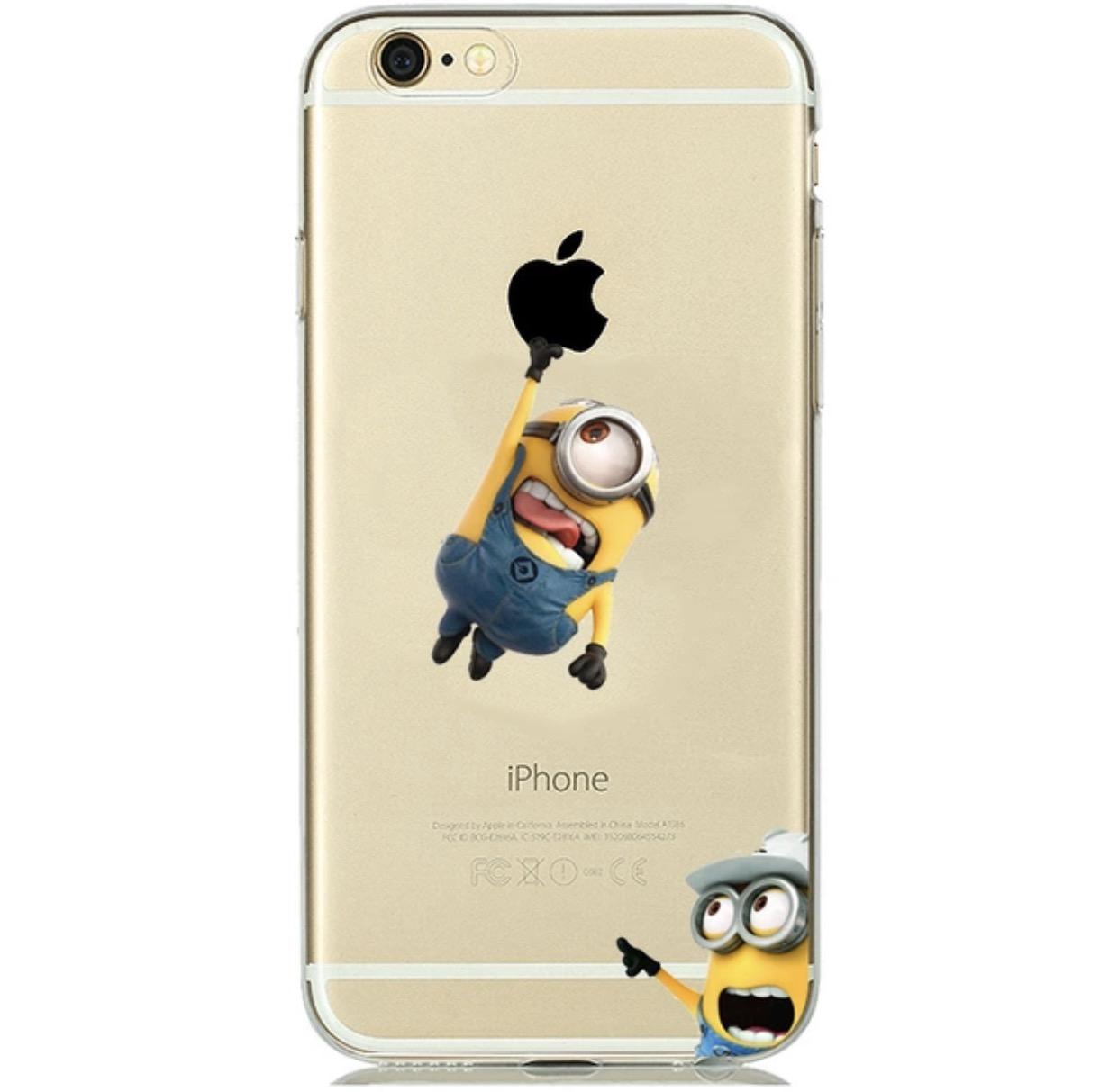 Funny Minion and Dino Despicable cute case only for Iphone 5s 6, 6s, 6plus, 7, 7plus