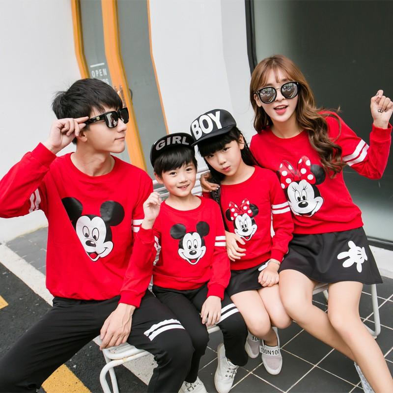 JC - SWEATER KELUARGA I T-SHIRT FAMILY 2 ANAK MCKY SARUNG TANGAN I AYAH + BUNDA + 2 ANAK I