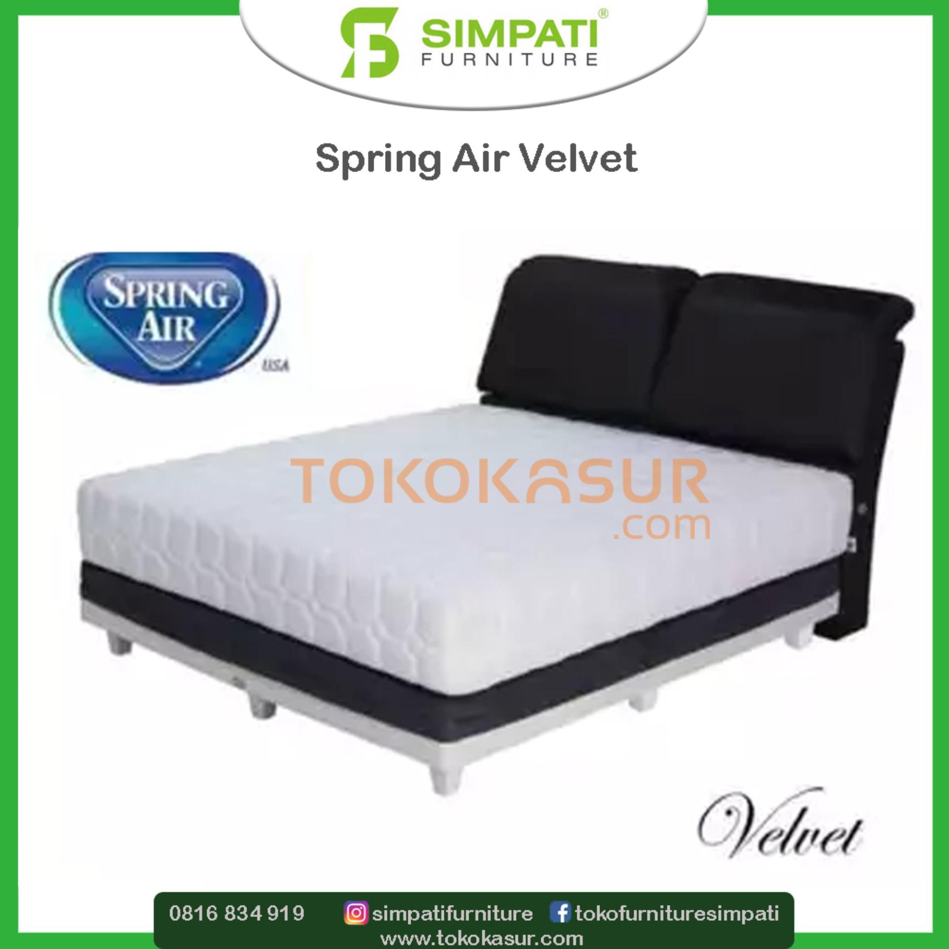 Jual Spring Air Springbed Harga Murah Lazada Co Id Spring Air Velvet 30cm Kasur Tanpa Divan Sandaran Uk 100x200