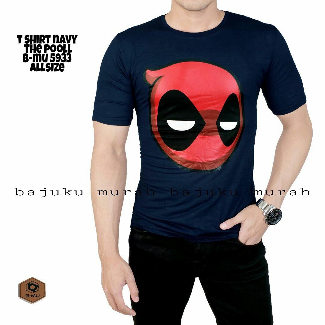bajuku murah t shirt navy the pooll b-mu 5933 jagoan jawara sweater kaos pria tangan pendek kaos oblong animasi onepiece kartun black superman lutffy banana kaos distro pisang cowok cewek trendy fashion pria baju kaos terbaru animasi superhero