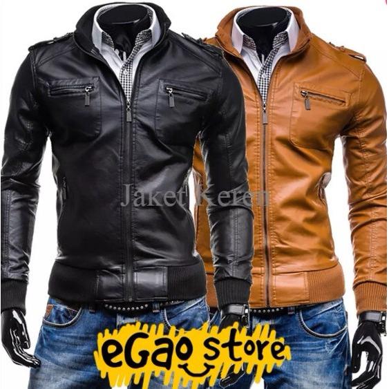 PROMO BESAR Jaket Kulit Polisi Korea Murah