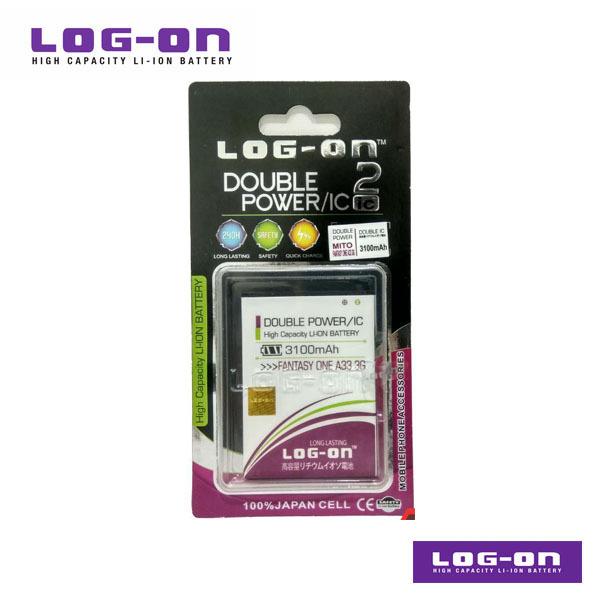 LOG-ON Battery For Mito A33 / Fantasy One - 5 inch - DoublePower & IC - Garansi 3 Bulan