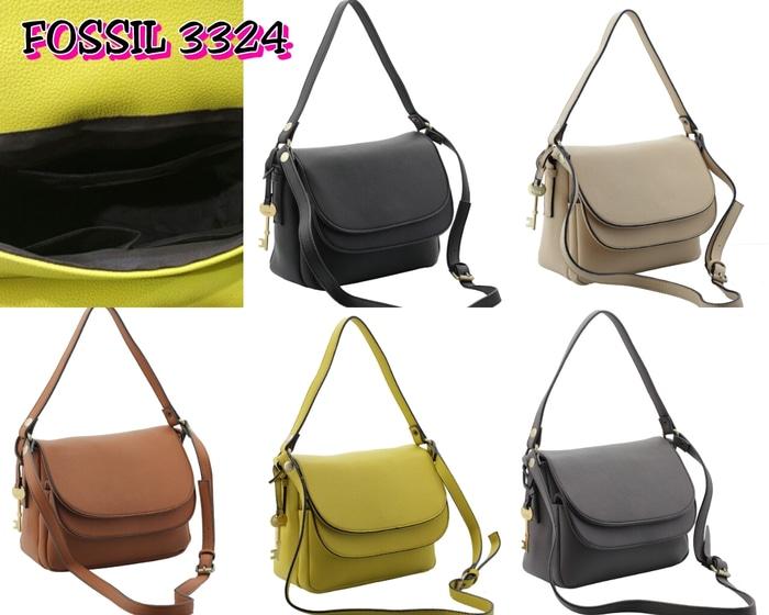 Harga Diskon!! Tas Fossil Sheyla Double Flap Clemence Semprem 3324 - ready stock