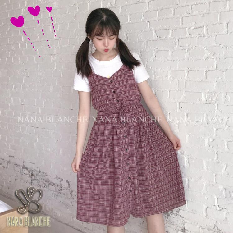 Nana Blanche Atha Overalls Rok Panjang Wanita - 8857 Merah