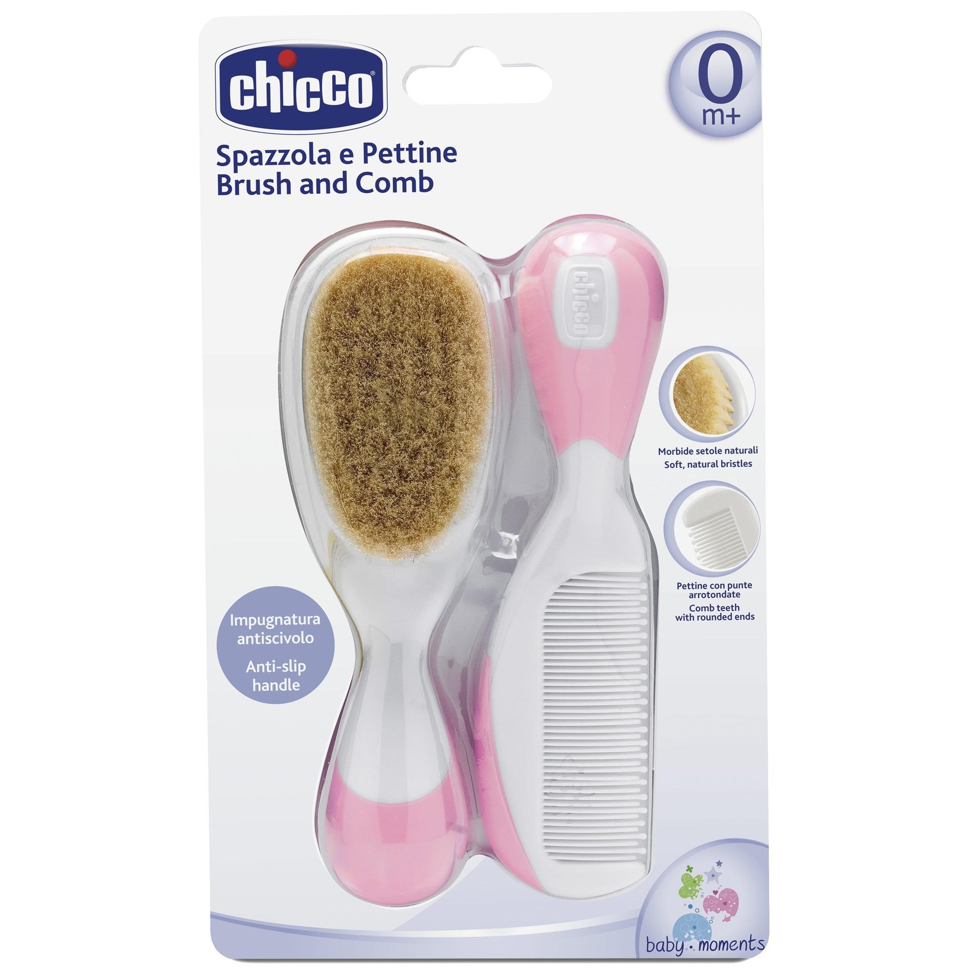 Chicco Brush and Comb Sisir Bayi - Bisa Untuk Newborn - BPA Free