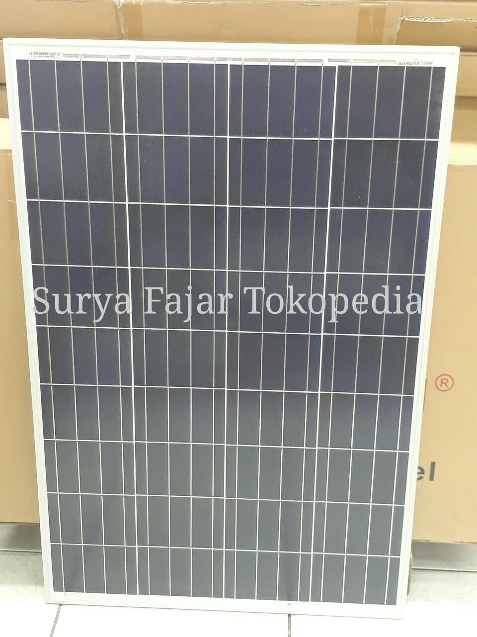 HARGA PROMO Solar Panel / Panel Surya / Solar Cell Sunlite 100wp Poly
