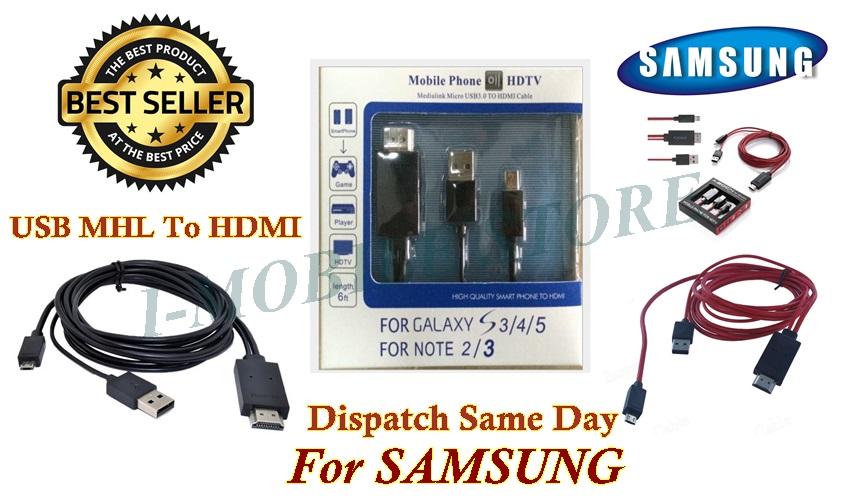 Kabel USB Micro MHL To HDMI For SAMSUNG-Random Warna