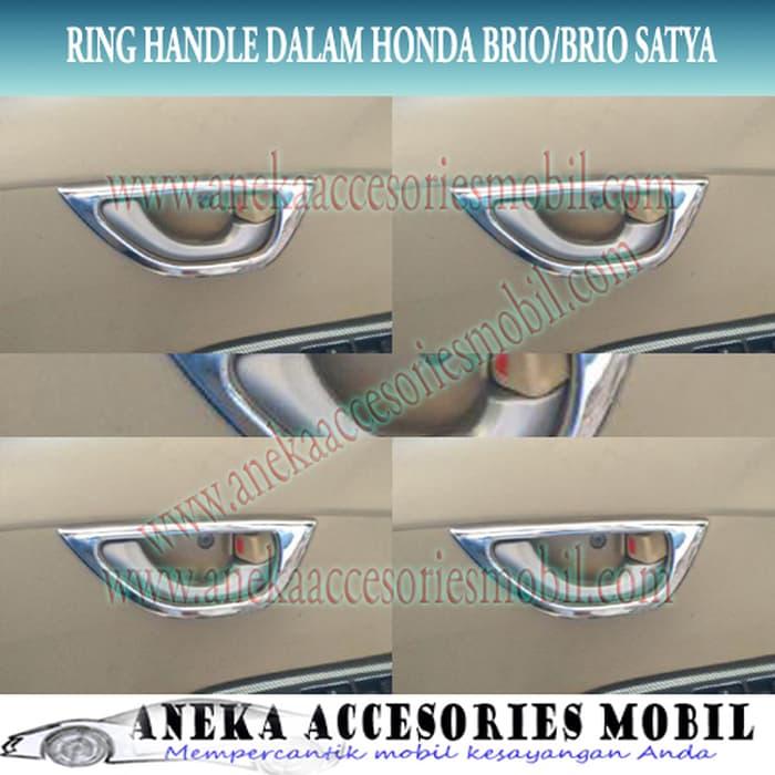 (** free ongkir *(( Ring/Cover/Garnish Handle Dalam Luxury Chrome Honda Brio Satya promo/brio