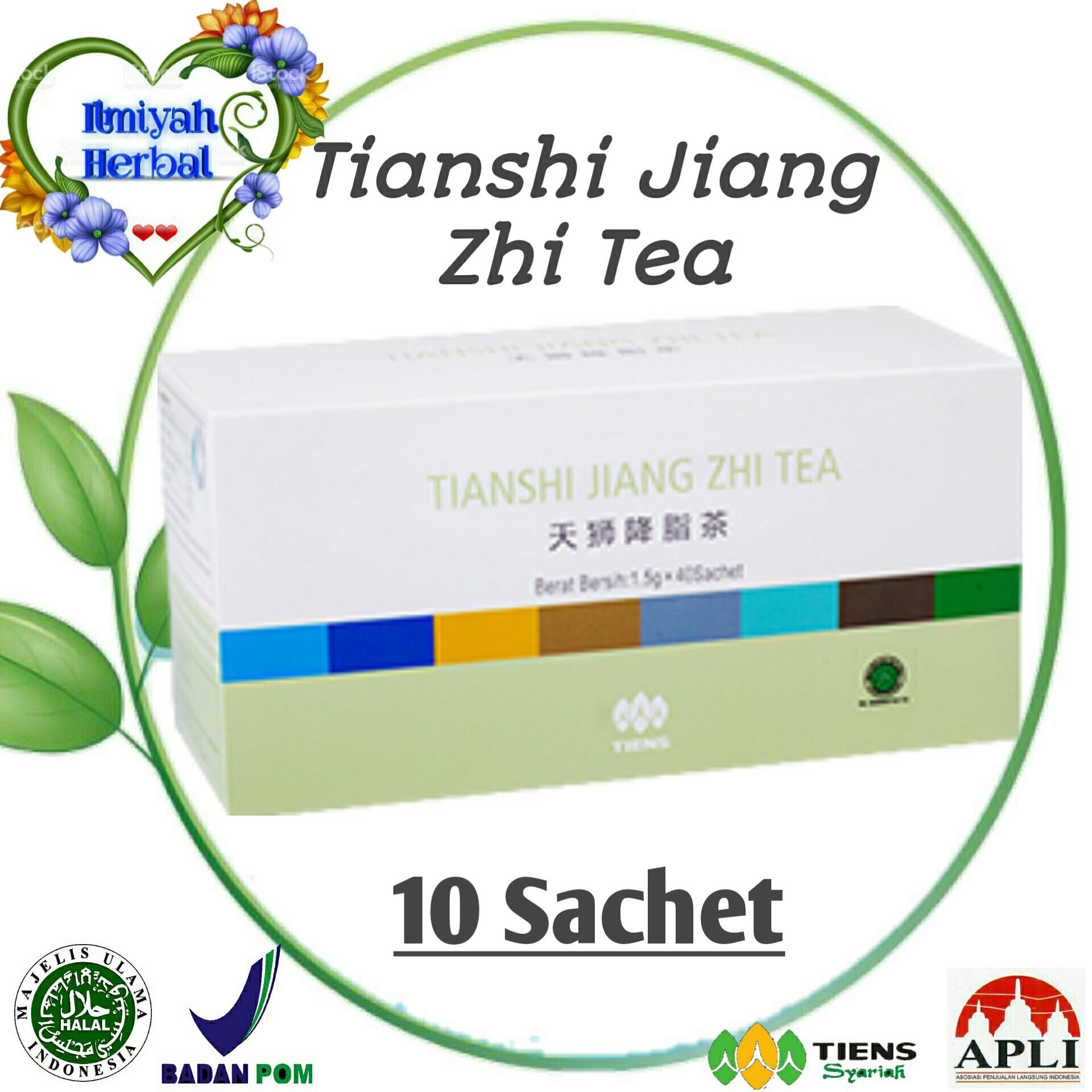 HEMAT!!! Tiens Jiang Zhi Tea 10 Sachet - Teh Herbal Penghancur Lemak yang Membandel Dijamin Manjur by Ilmiyah Herbal