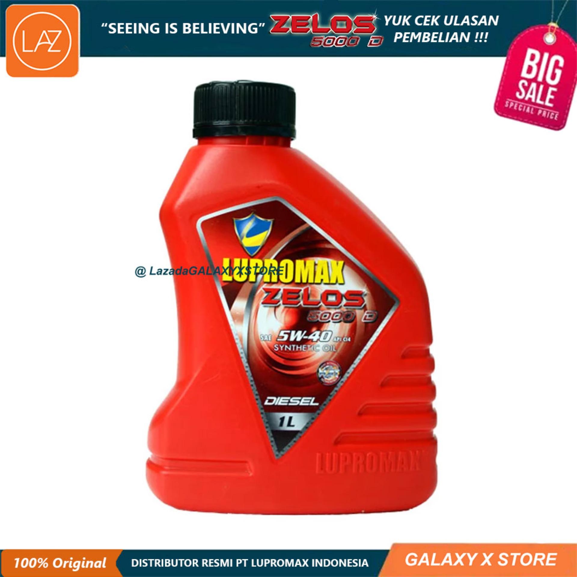Lupromax Zelos 5000D 5W40 API CI4 Oli Mobil Diesel - 1 Liter Otomotif Minyak Pelumas Oli