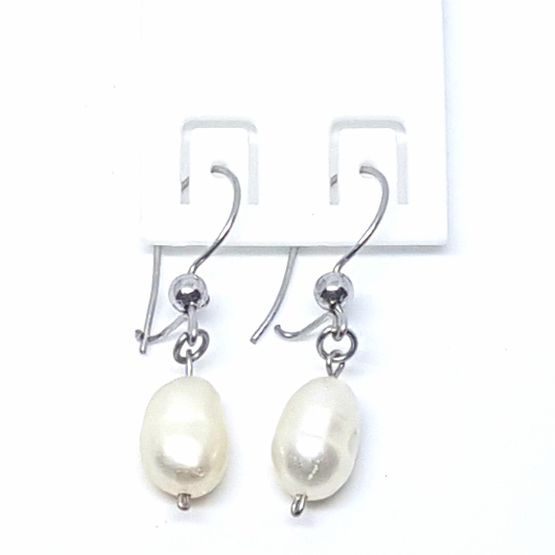 Anting Mutiara Air Tawar ASLI ANTI KARAT SELAMANYA AT34