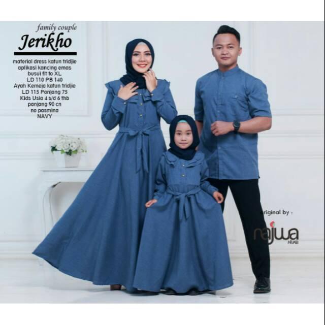 Gamis Jeriko cauple set ayah ibu kids by ori najwa ()