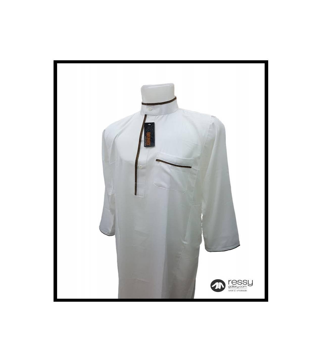 Baru . Jubah Arab/Baju Gamis Pria Exclusive Ressy Basit Embroidery ! !