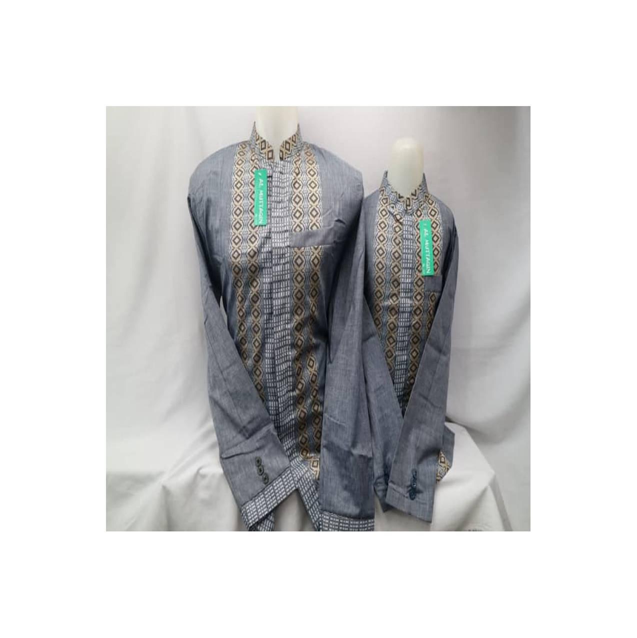 Grosir Baju Koko Lengan Panjang Jasko Jas Koko Couple Biru Al Muttaqin