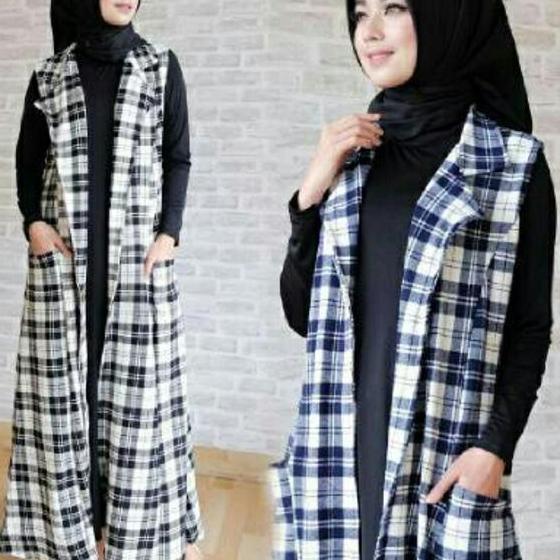 BEST SELLER / 11520 NAURA SET 2 IN 1 / baju gamis dress / baju gamis / baju syari originaL