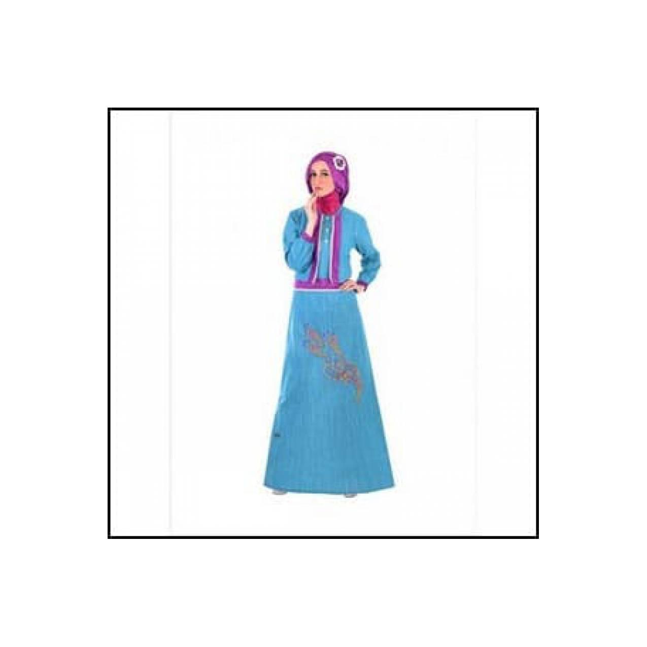 Best Seller Gamis Fantasy Dan Bolero Katun Donggala Feminim Aksen Bord