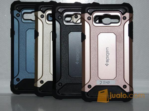 Spigen Iron For Samsung Galaxy J1 Ace Air Cushion Tecknologi Soft Back Cover_Akio_Shop_