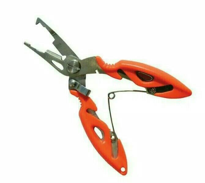 Gunting Pancing Serbaguna Split Ring Stainless Steel Fishing Pliers