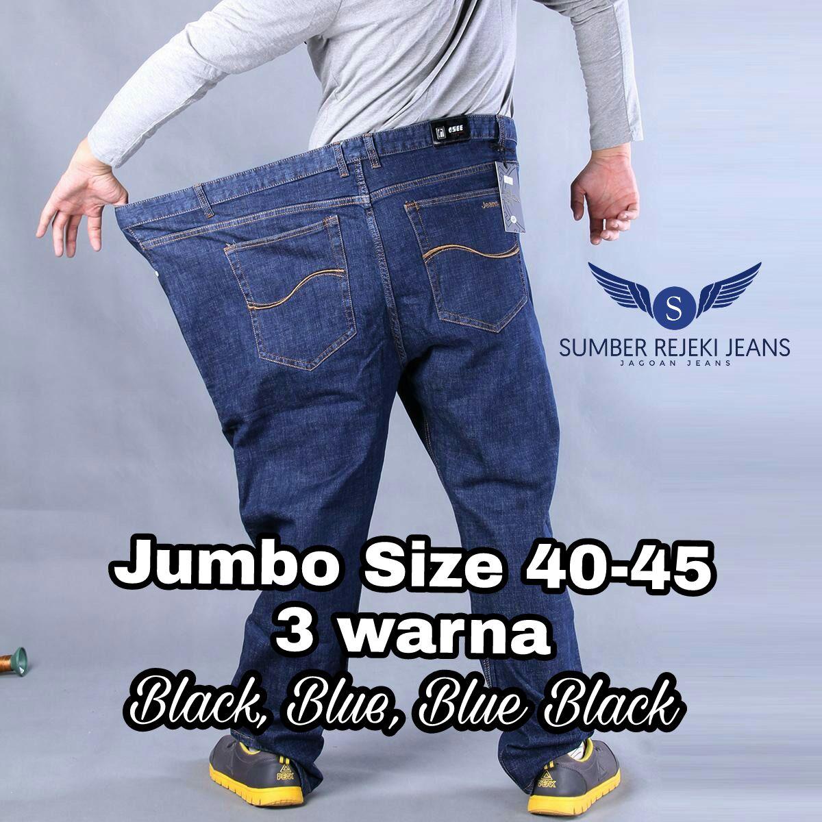 Texan Exclusive Jeans - Celana Jeans Panjang Pria Jumbo Big Size 40-45 - Warna Biru Jeans Blue dan Hitam Black Texan Exclusive Jeans - Celana Jeans Panjang Pria Jumbo Big Size 40-45 - Warna Biru Jeans Blue dan Hitam Black