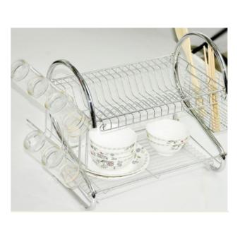Harga preferensial Alat Keperluan Dapur Rumah Tangga Rak Rack Piring Gelas Stainless Stee terbaik murah - Hanya Rp298.274