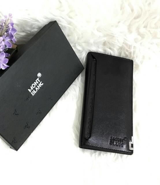 DOMPET PRIA / COWOK PANJANG MONT BLANC FULL BLACK SUPER