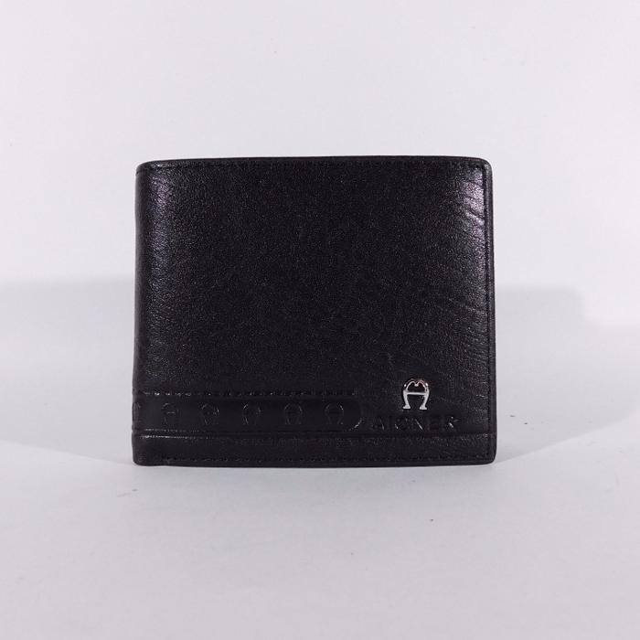 Jual DOMPET KULIT PRIA TIDUR IMPORT BRANDED | AIGNER 251-12 BLACK Low Price!
