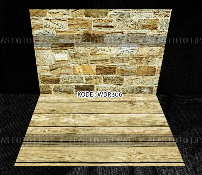 Ready!!! Alas Foto Lipat Motif Batu Bata Kayu Bali Kode Wdr306 Ukuran BesarU002Fa1+ - ready stock