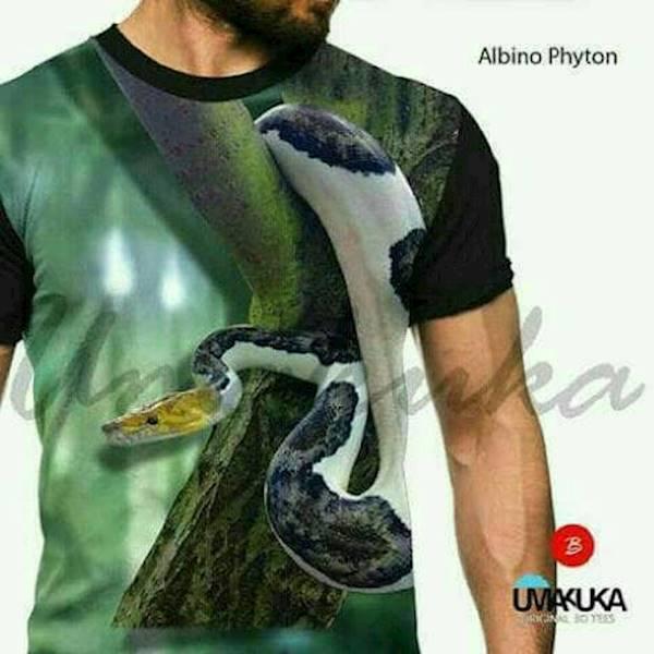 Kaos Full Print Umakuka - Albino Phyton