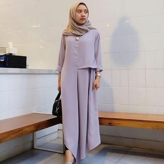 Jual Jual dress Murah/Grosir dress Murah/INUL TUNIK ABU PR001 Baru!