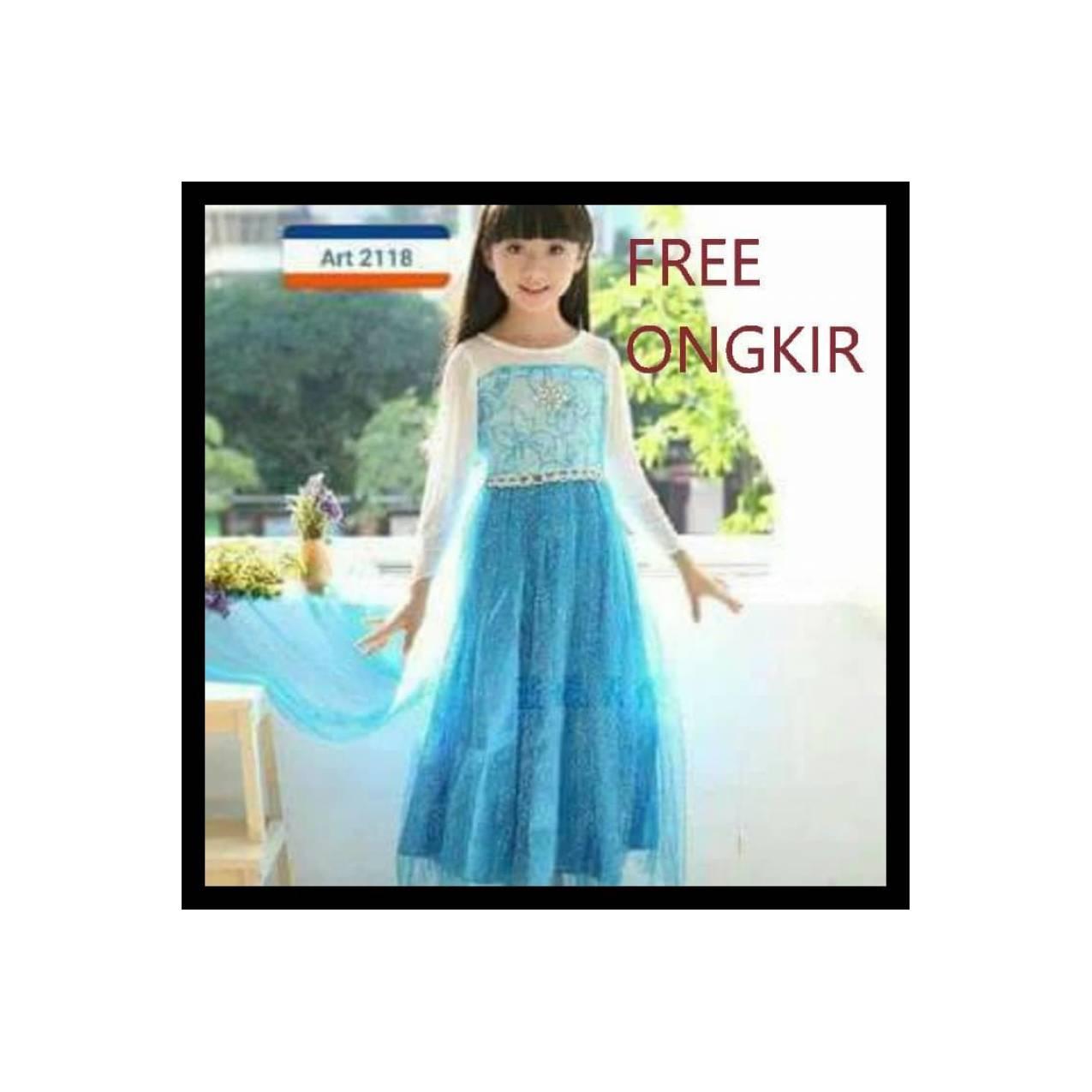 (New Product!!) Gaun Pesta Anak Elsa Frozen / Dress Pesta Anak