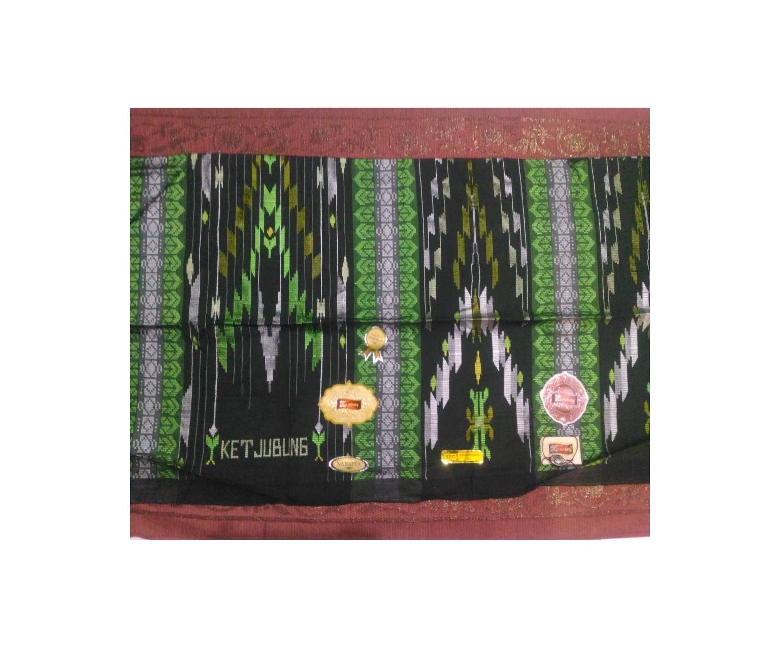 Sarung Ketjubung SSG Songket Strimin Gunung Hijau