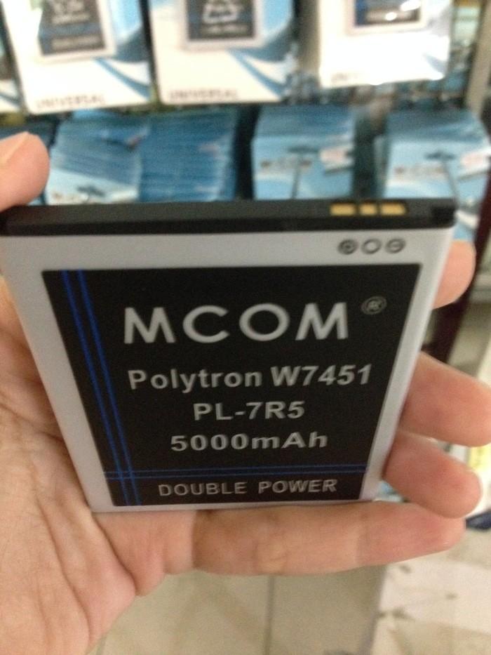 MCOM Original Baterai Polytron W7451 PL-7R5 Quadra S Double Power Battery